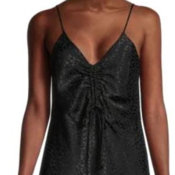 Leopard Satin Mini Slip Dress - Picture 3 of 3